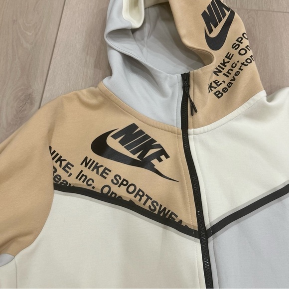 Nike Sportwear Tech Fleece Graphic Mens Size LargeFull-Zip Hoodie Writing - Picture 5 of 8